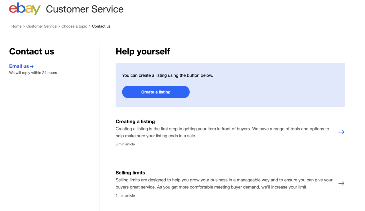 eBay公式からの問い合わせ④