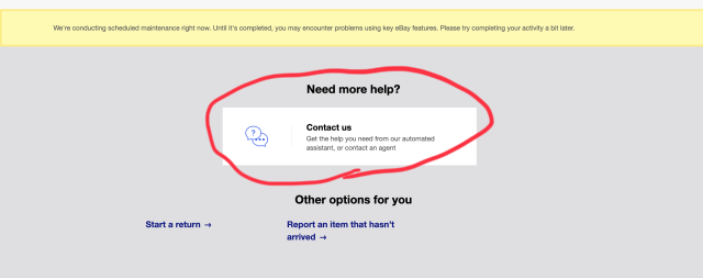 eBayセラーポータルへの問い合わせ②-2