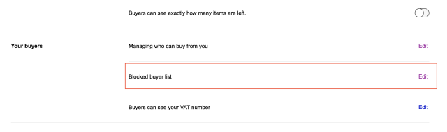 アカウント設定からブロック③
