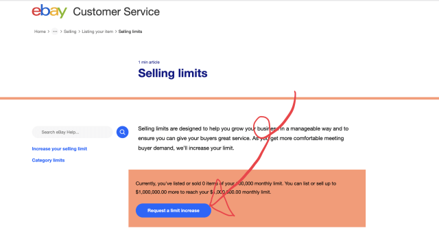 eBay販売サポートのリミットアップ