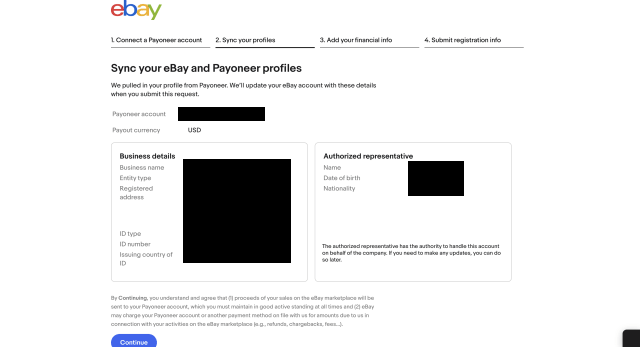 ebayとペイオニアの紐つけ