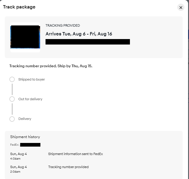 追跡番号確認手順step3